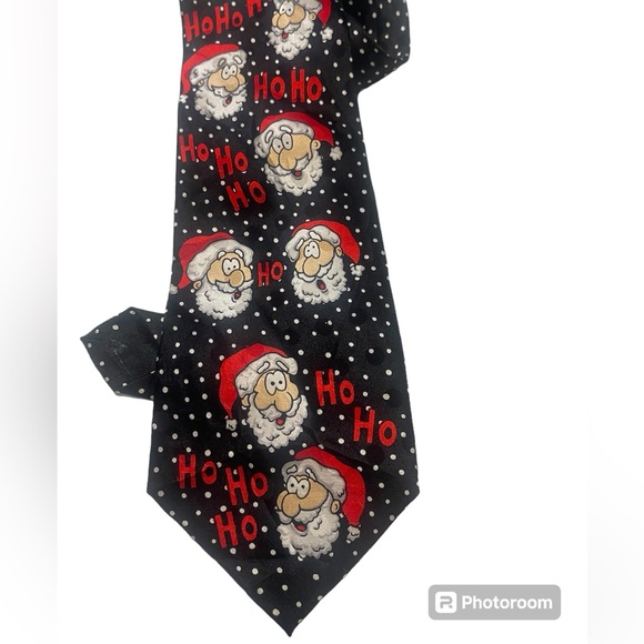 Vintage Silk Santa Ties in Disguise neck tie - Picture 1 of 6